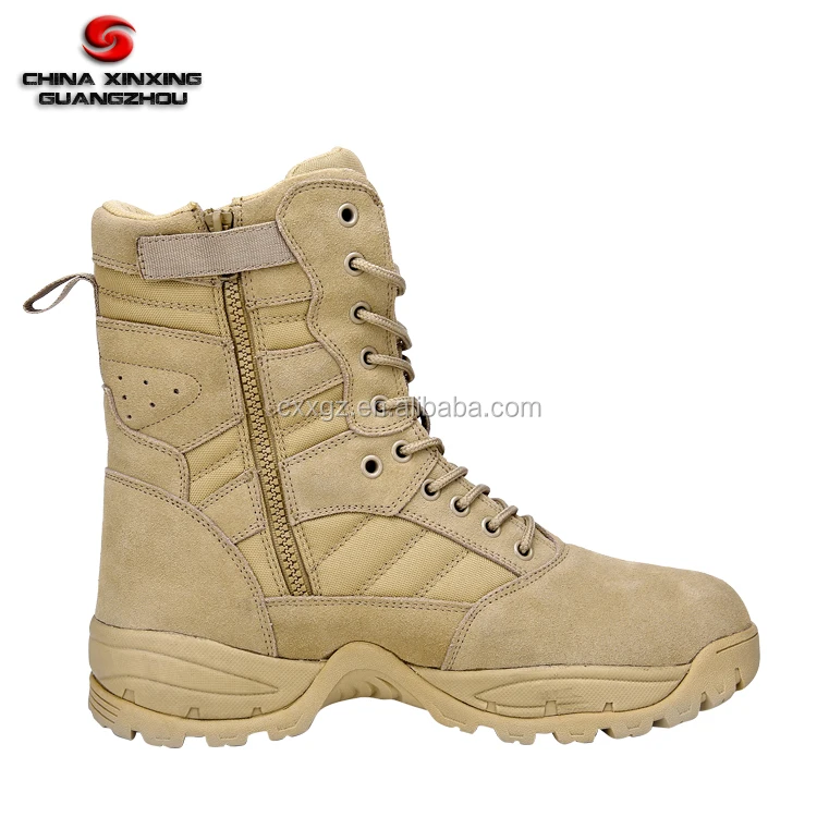 wholesale factory price manufacturer suede leather rubber out sole desert combat tactical boots