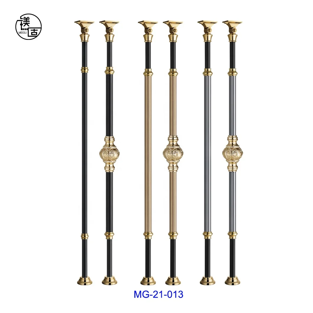 good quality casting aluminium balustrade for indoor stairs