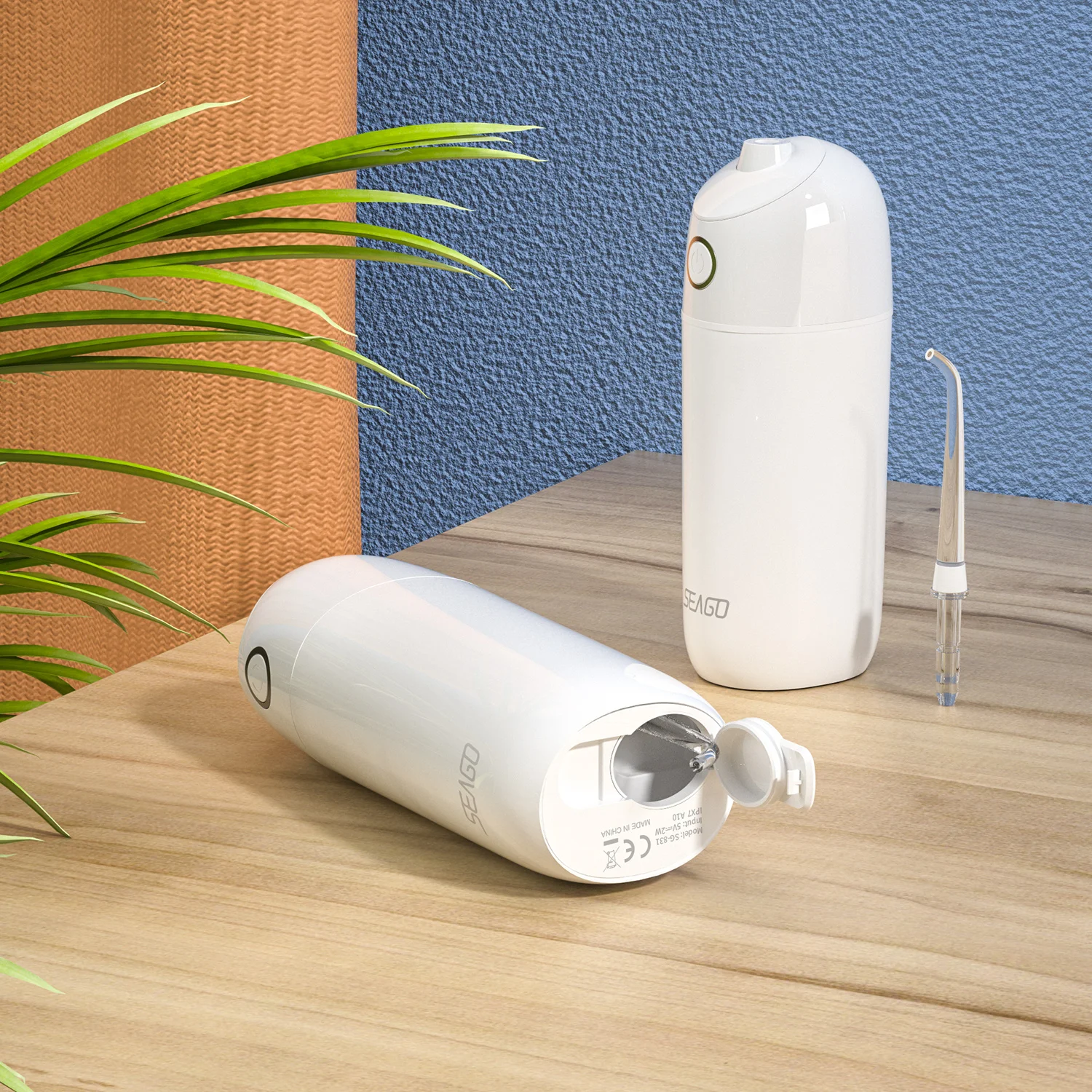 2024 Seago Mini Water Flosser Cordless High Waterproof 190ml Water Tank Factory OEM Cordless Oral Portable Dental Floss SG831