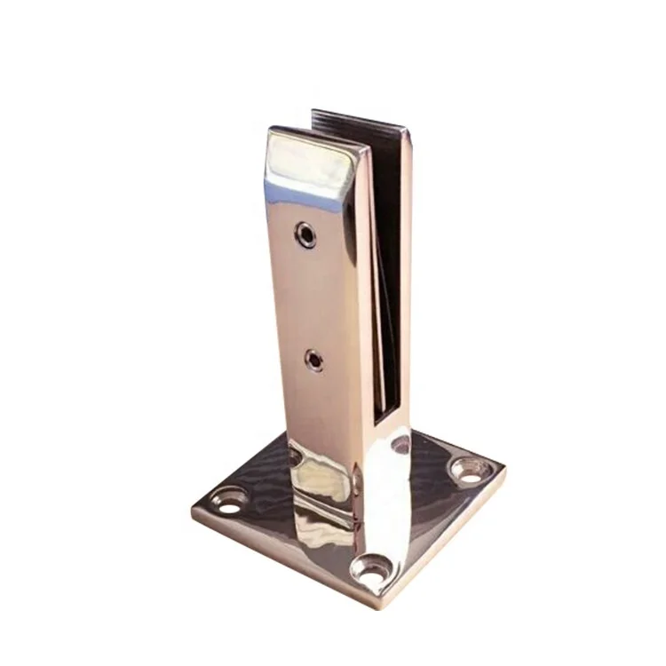 2023 New trend 40*40 deck mount clamp frameless glass rails fence glass railing spigot