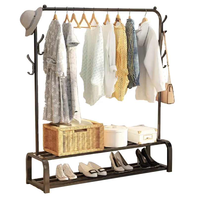 Высококачественная многофункциональная сушилка для одежды, Новое поступление, металлическая рейка, сверхпрочная стойка для одежды, пальто с полкой