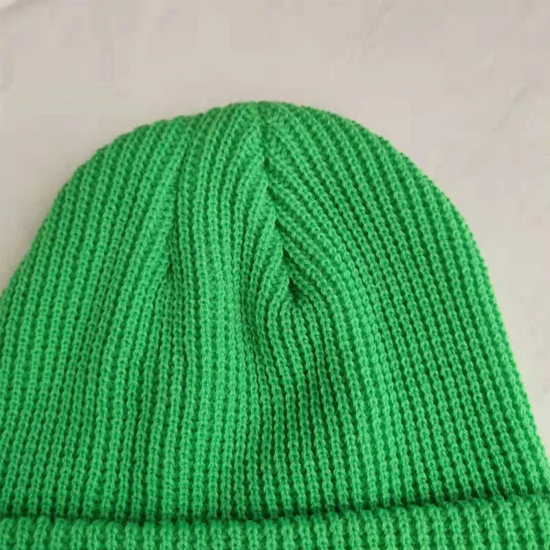 Watch Hat Roll-up Edge Skullcap Fisherman Custom Wholesale Winter Beanie Unisex Colorful Acrylic Knit Multicolor Trawler Beanie