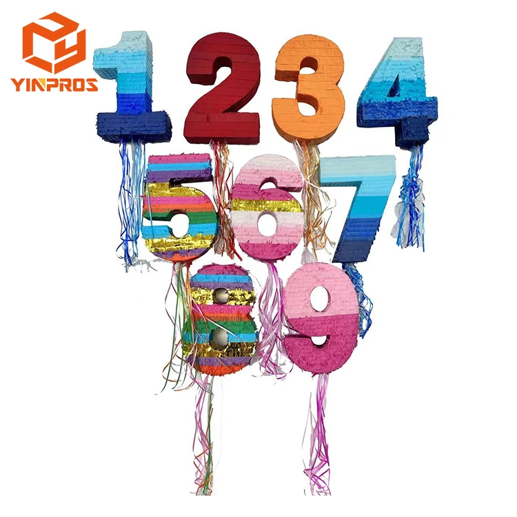 Kids Birthday party supplies out door garden party favor pinata for candy toys paper pinata Mexican theme party