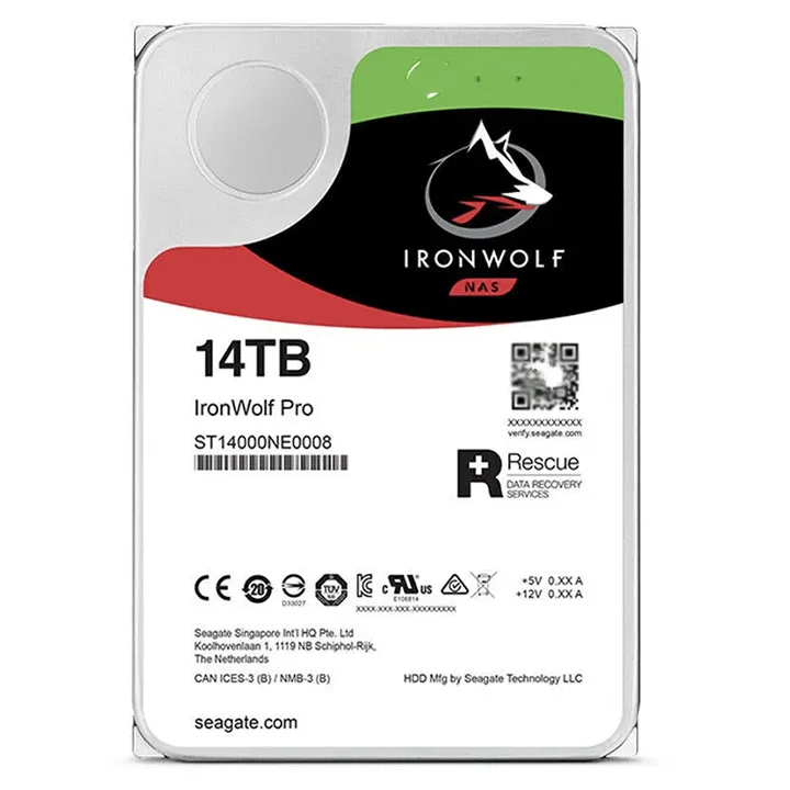 ST14000NE0008 для Seagate Iron Wolf Pro 14 ТБ 7200 об/мин 3 5 SATA Оригинальный Новый внутренний жесткий диск HDDs мониторинга сервера NAS