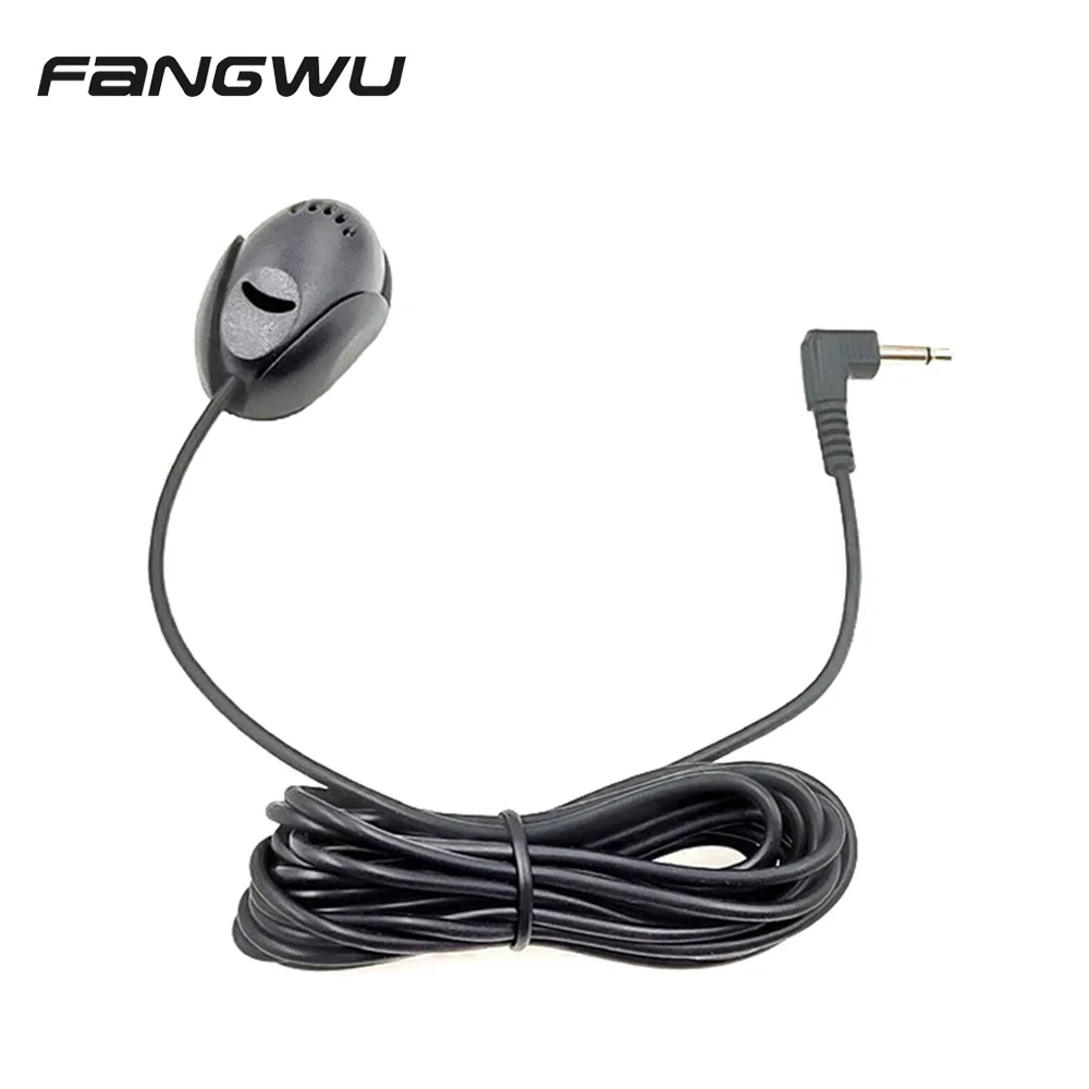 Mini 3.5mm Wired Paste Type External Microphone Car Audio Mic For DVD Radio Stereo Speaker