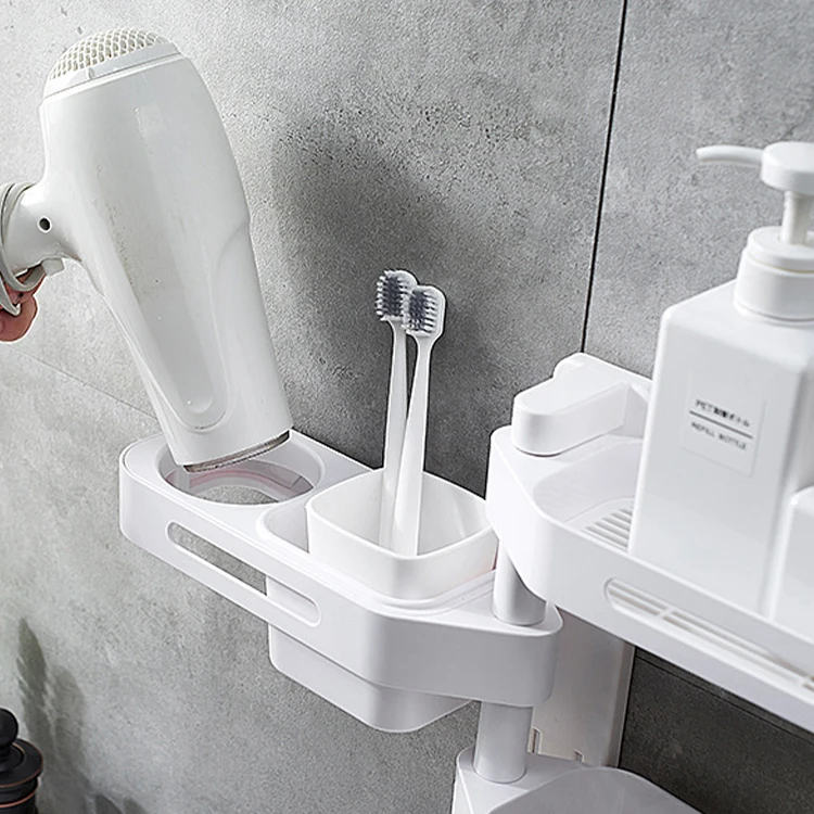 Professional Manufacture Shelves Storage Bathroom Shelf Wall mounted Plastic Bathroom Shelf