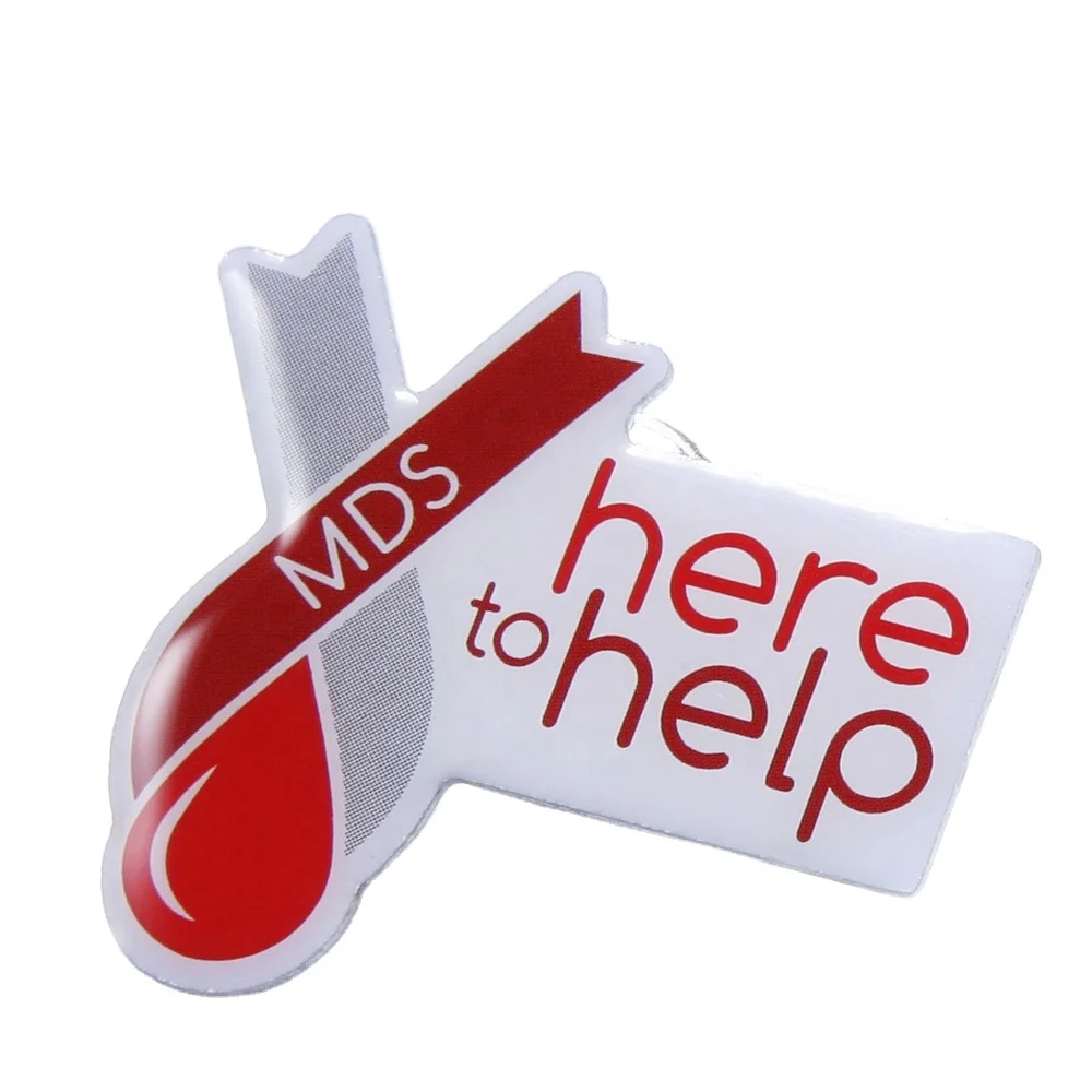 Wholesale Cancer Ribbon Pin Breast Cancer Awareness Ribbon Lapel Pins Badge