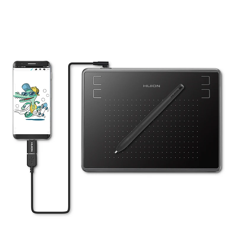 Художественный инструмент Huion H430P безбатарейный Графический Цифровой Планшет безбумажный электронный планшет для подписи