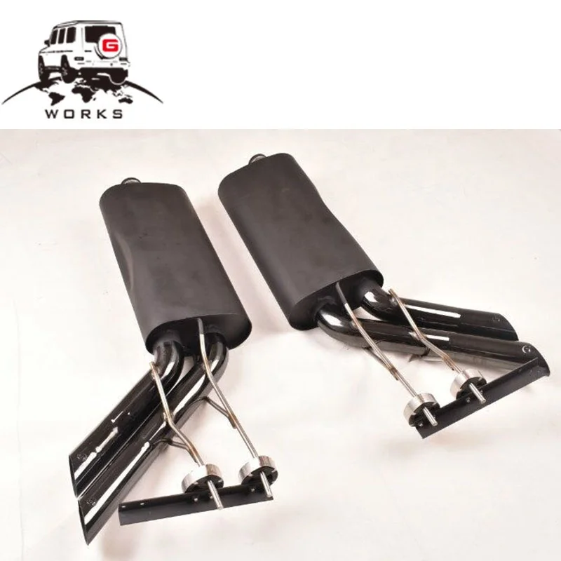 1990~2018 Year G Class W463 G63 G65 B Style Car Exhaust Tips Electroplating -chrome W463 G63 G65 G500 4 Tips Exhaust System