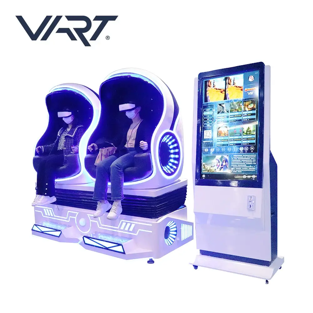 VART 9D Simulator Virtual Reality 9D Egg Chair 360 Degree Rotation 2 Seats 9D Cinema
