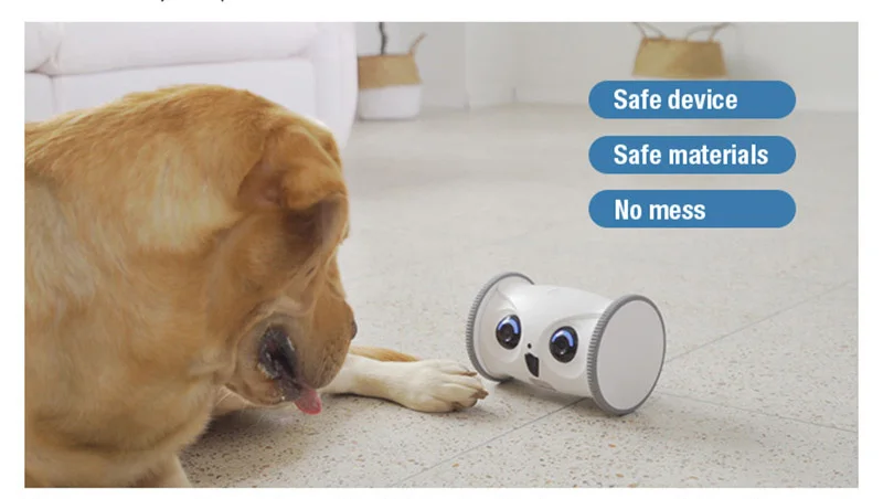 New Pet Intelligent Companion Dog Toy Owl Robot Full HD Camera  Treat Dispenser Interactive  Cats Mobile Control Via App