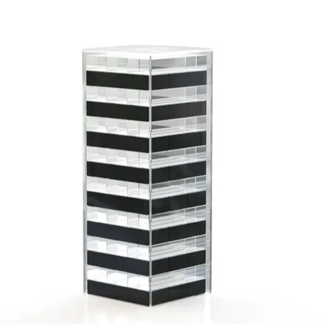 Factory wholesale custom 3D luxury acrylic stack tower puzzle transparent acrylic storage box