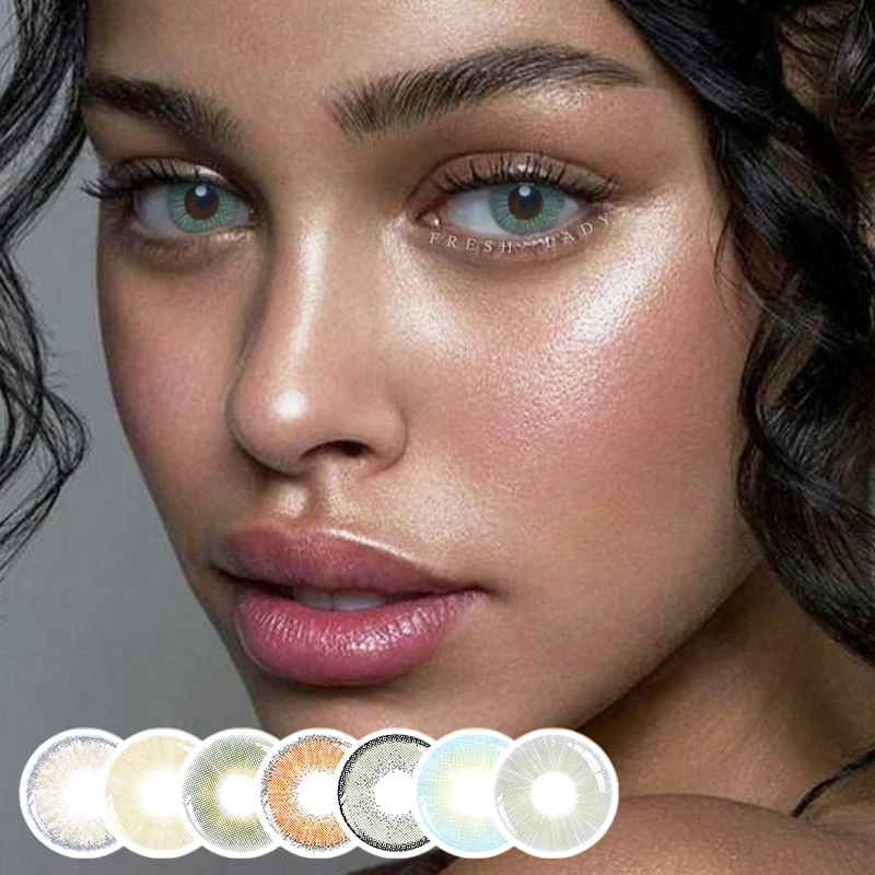 W4-Liangguo Fresh Lady wholesale circle lentes de contacto de colores color eye contact lenses 