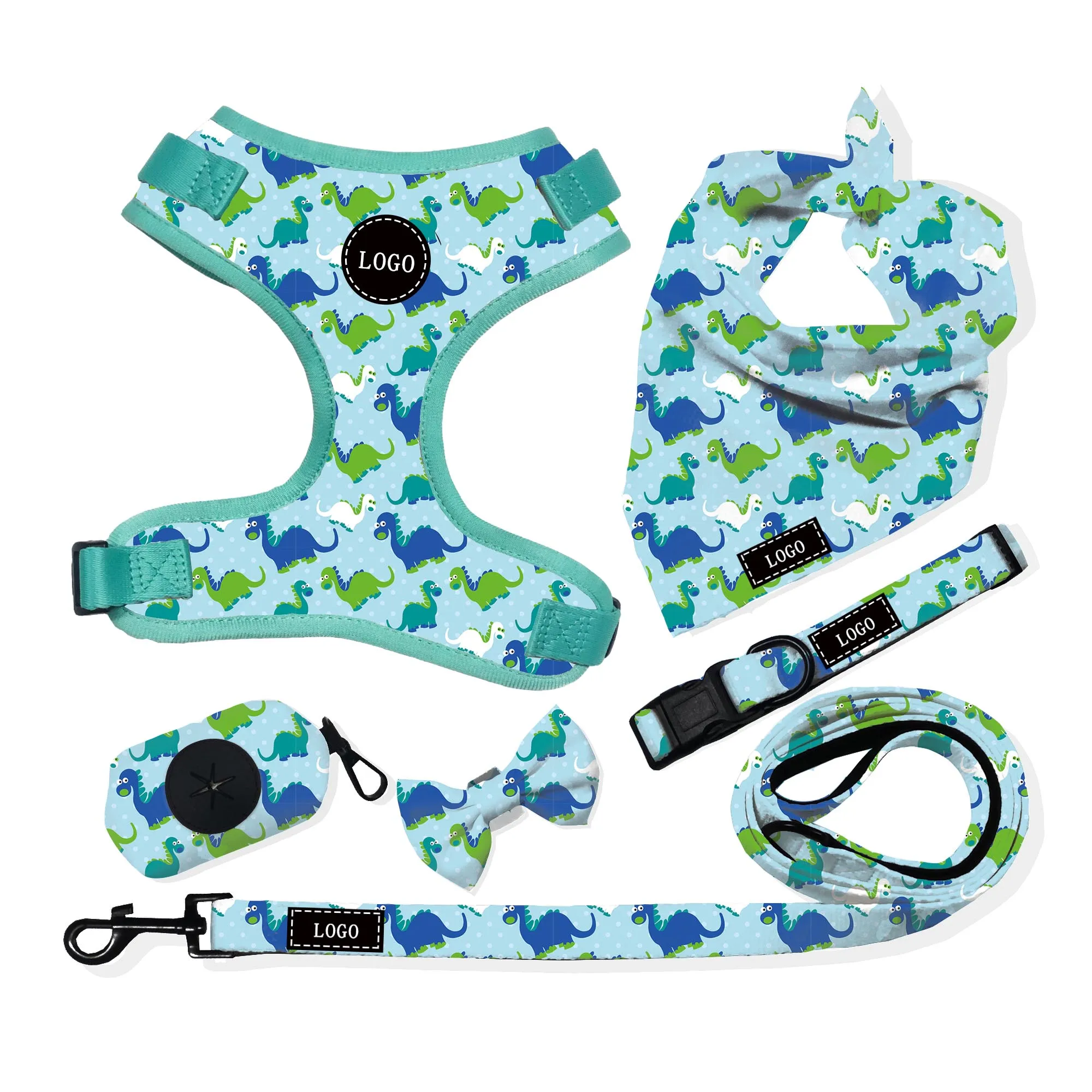 
Best Selling Pet Products 2020 Ajustable Dog Harness Vest Custom Pattern Pet Supplies 