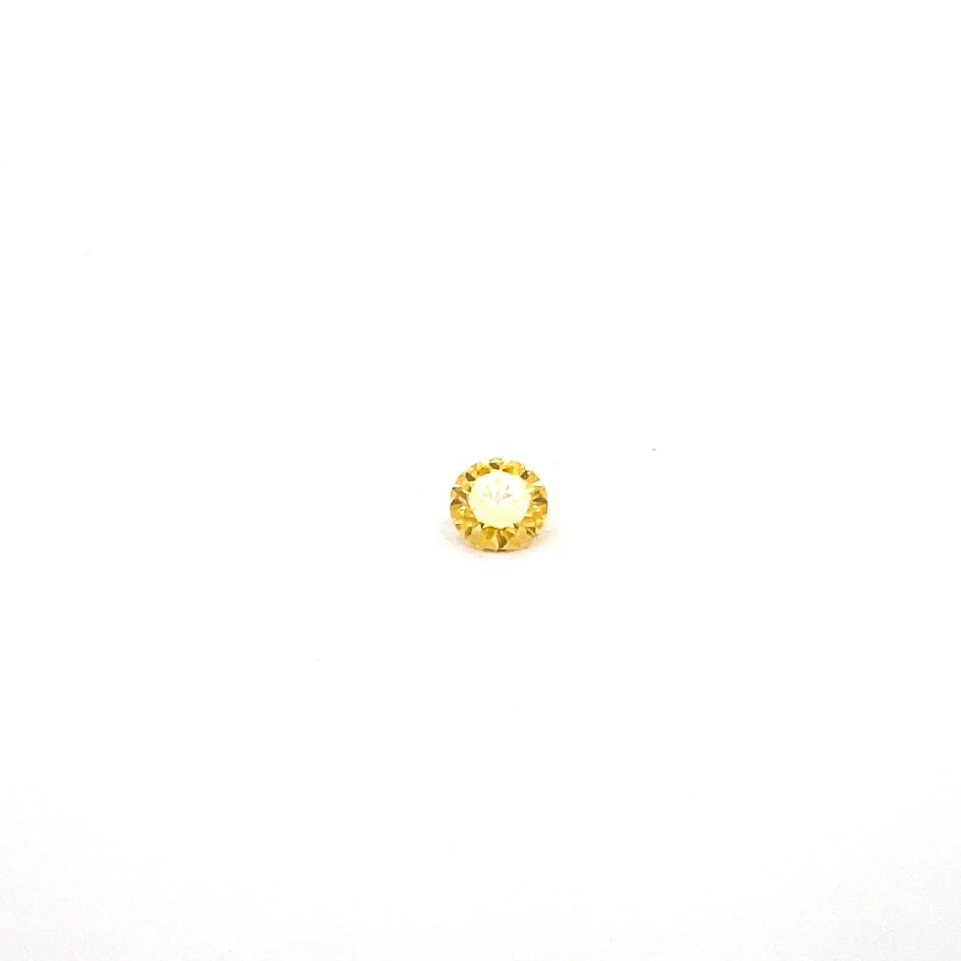 Goldstones Jewelry Synthetic Yellow Moissanite Stones 4.0mm to 10.0mm All Size Round Brilliant Cut Loose Moissanite