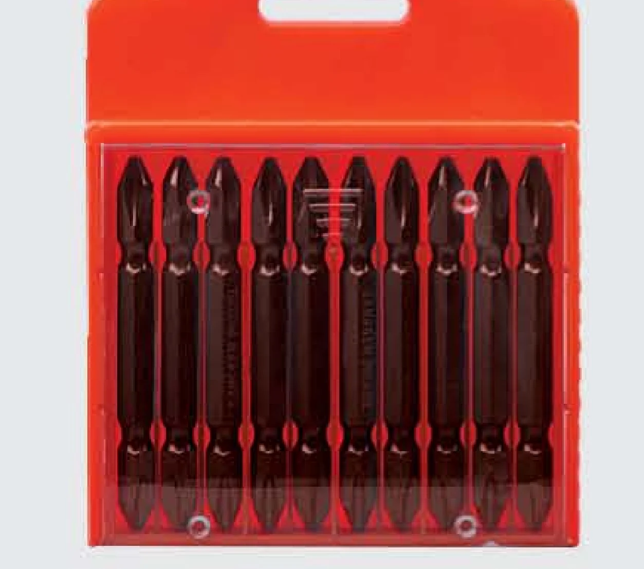 10pcs Packed Double Head magnetic Screwdriver Bits set, Sand Spray Finished Impact Screwdriver Bit 65mm