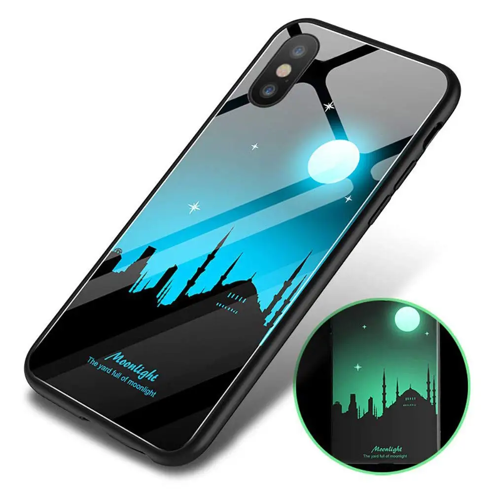 Luminous Case Noctilucent Phone Cover Glow In The Dark Case For Iphone 8 X XR XS Max