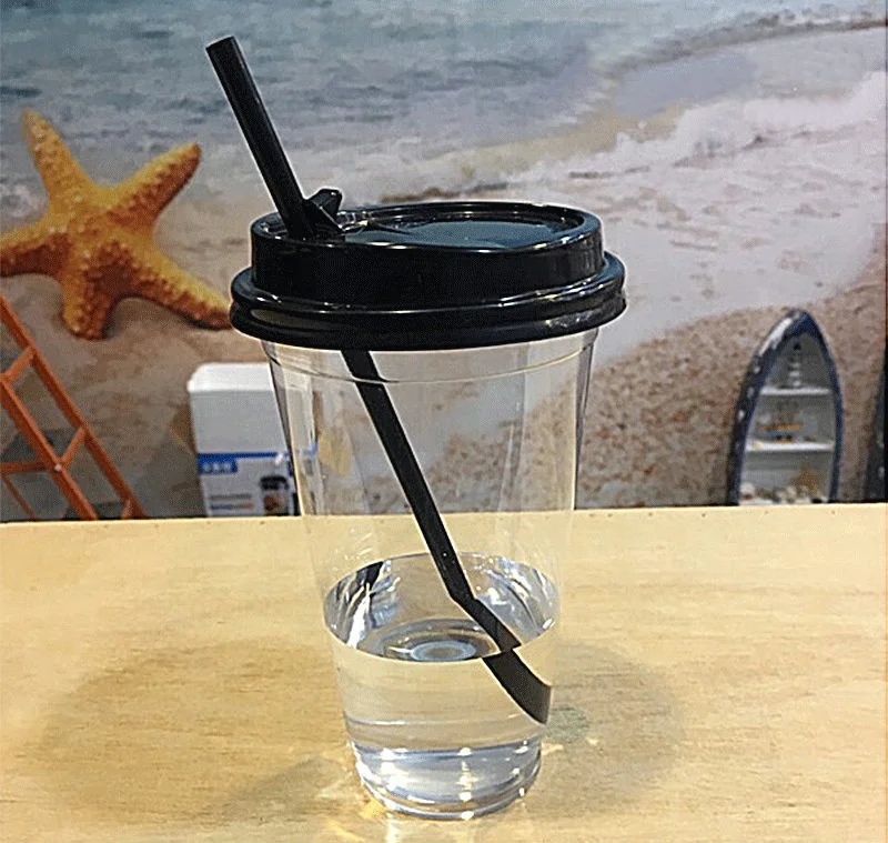 
500ml disposable plastic cup custom print support milk tea cup 