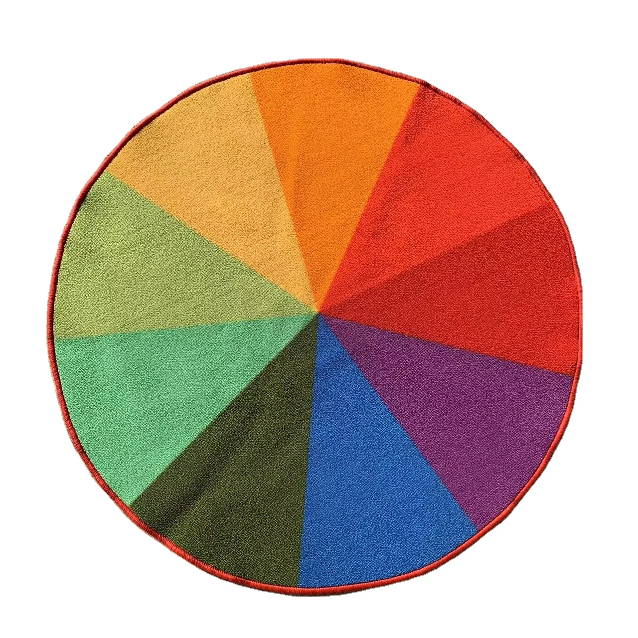 DONGWO 2023 New Design Green Round  Mat Custom Printed Living Room Carpet