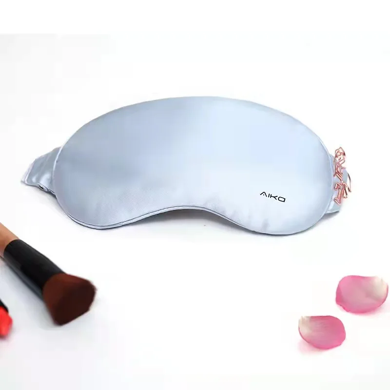 High quality silk reusable heated sleep eye mask hot graphene hot eye mask