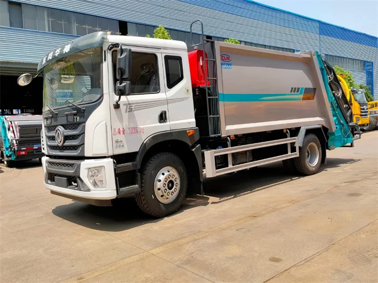 Dongfenghua God Compression Garbage Truck for Recycling for Restaurant Industries with Gearbox as Core Component