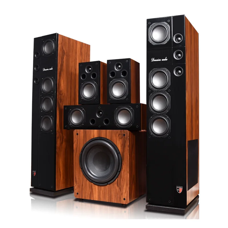 Vofull 5.1 Channel Tower Home Theatre System with Radio Subwoofer Amplifier 100w 7.1 Cinema Audio System Speaker