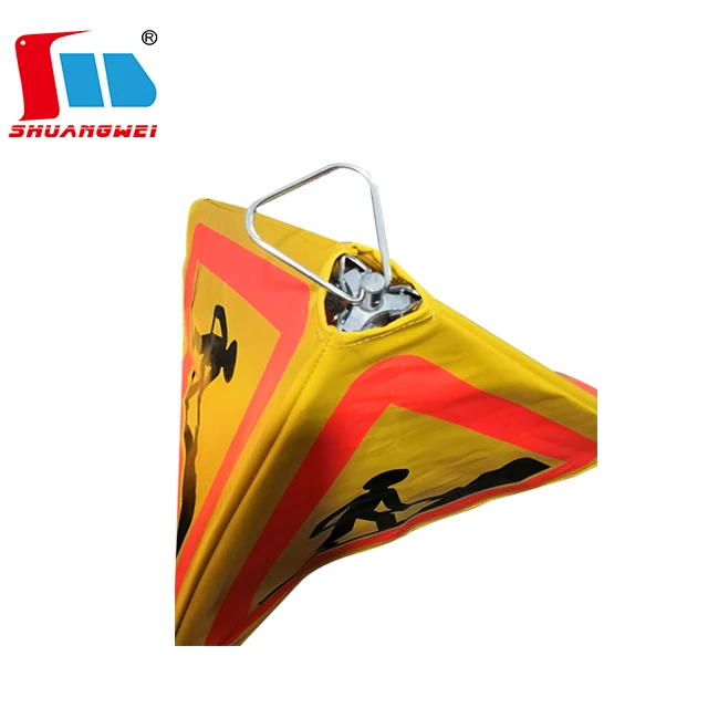 Tripods Triangle Road Safety Warning Triangle Foldable Warning Traffic Sign With PVC cover