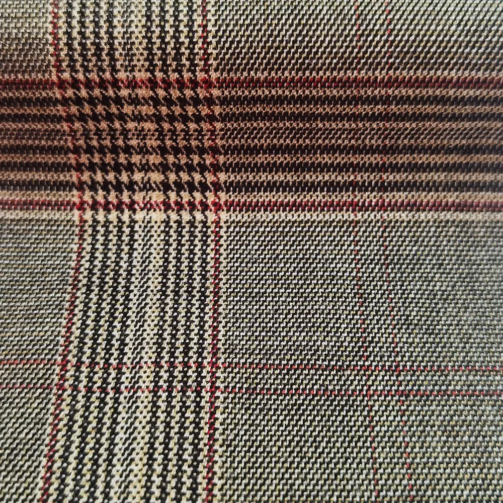 China Manufacture Colorful Plaid Yarn-dye Tweed Woven Fabric for Coat Jacket Suit Trousers