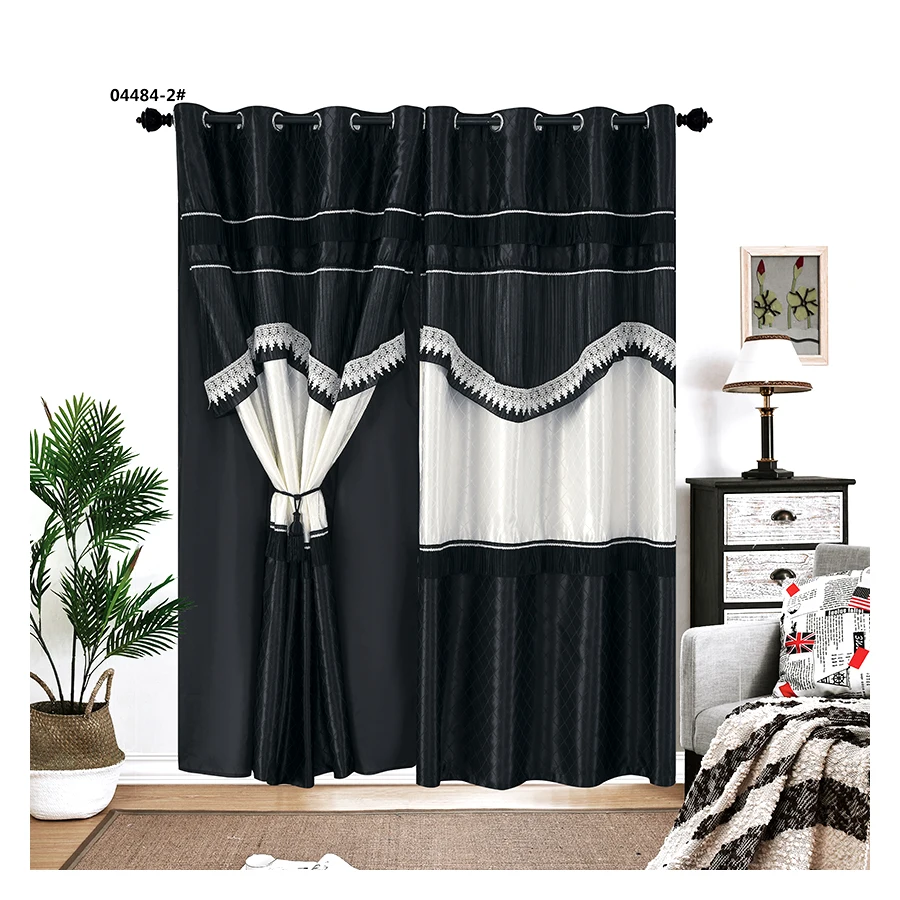 High Quality Decorativas Living Room Turkey Blackout Window Curtains 2 Panel Pair