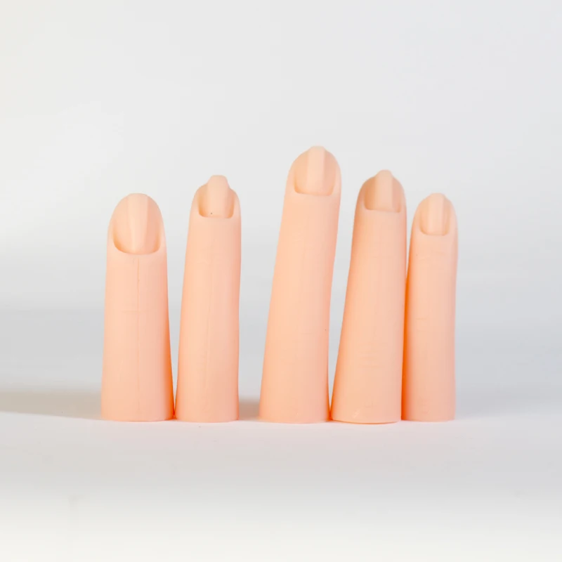 5 шт./компл. новейшая Регулируемая Модель пальца для ногтей Искусственные Пальцы силиконовая имитация искусственного практики