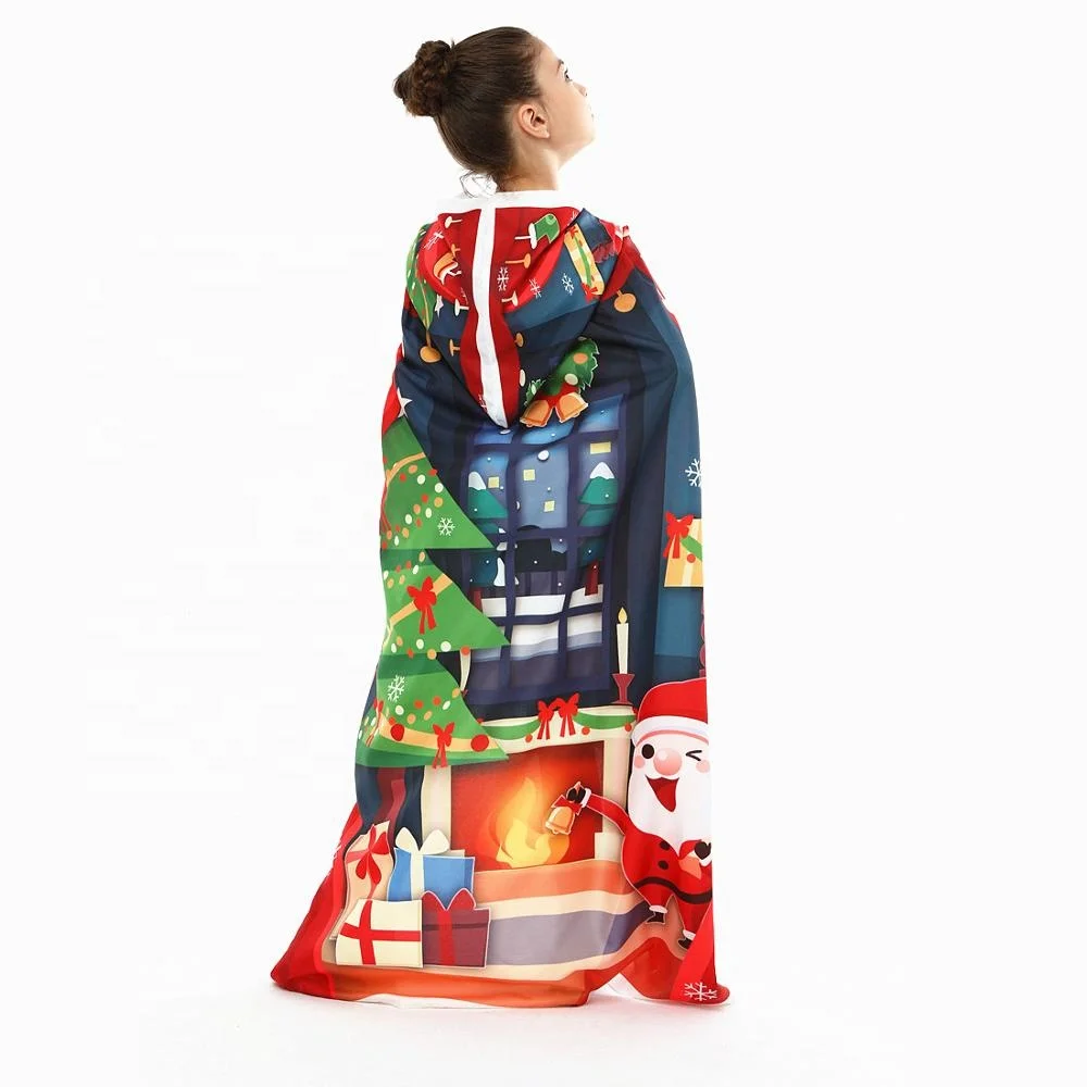 Горячая Распродажа, накидка на Рождество/черная Рождественская накидка для девочек/Детский Рождественский Костюм
