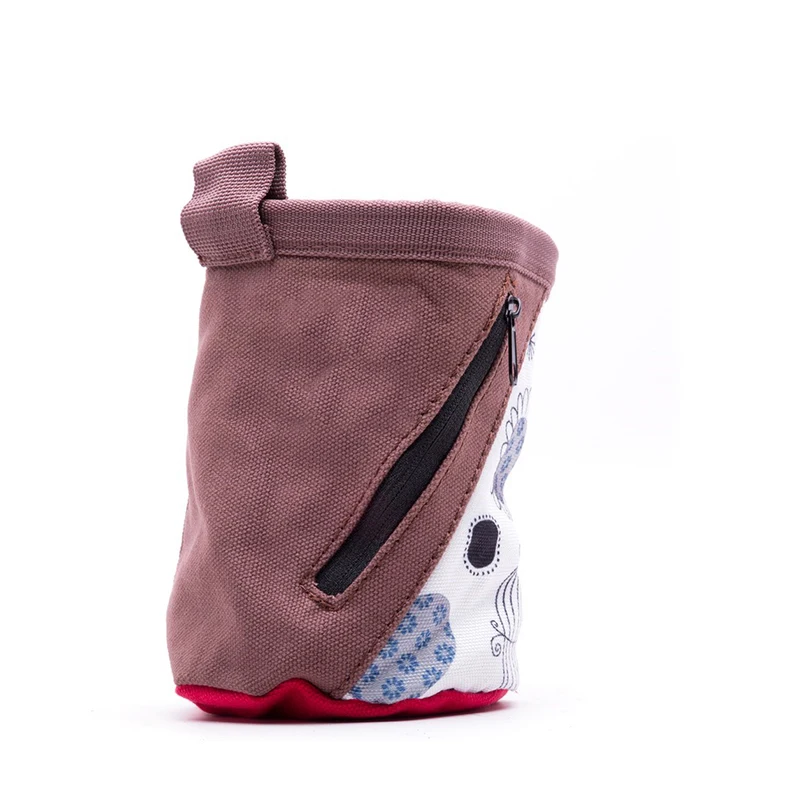 Cute Printing Canvas Chalk bag for Rock Climbing Magnesium Bag