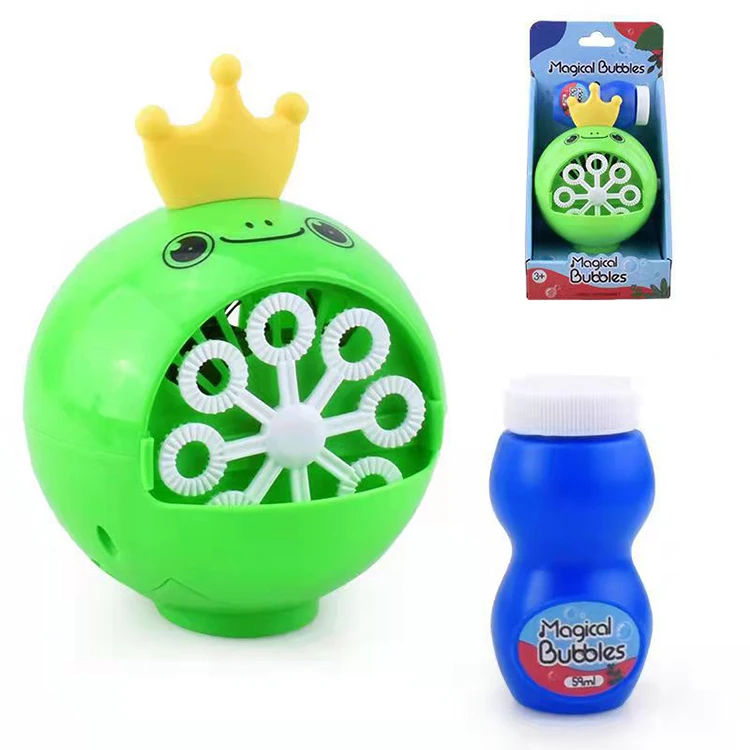 Tik tok hot gift set children super cute big ear crown bubble mini blower gun machine wholesale