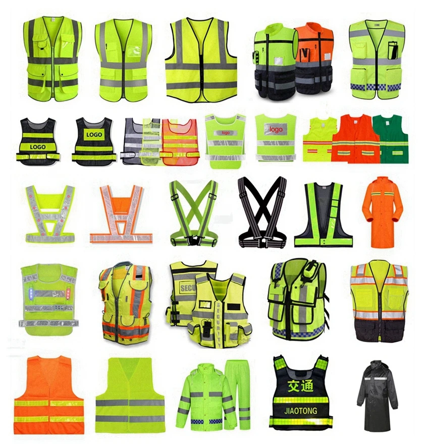tricot mesh fabric work shirt short sleeve reflection safety shirt triangle  softshell jacket 5xl two tone safety vest