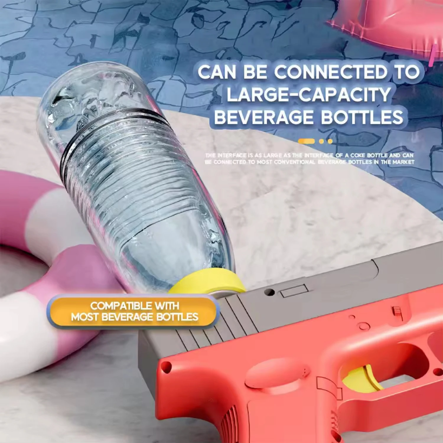 Summer electric continuous water gun high pressure strong water play toys outdoor beach kids water gun toys
