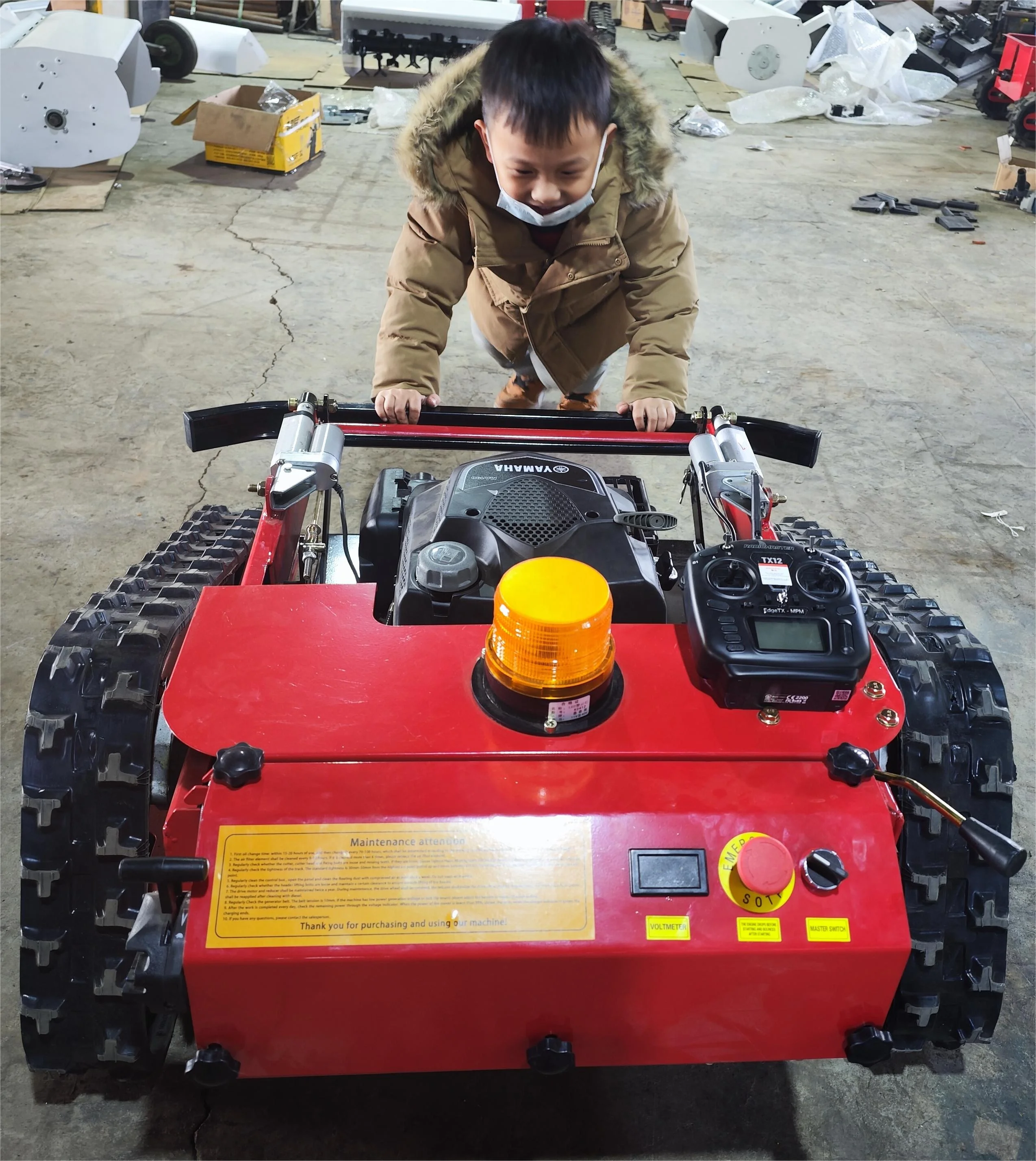 Hand Push Gasoline Farm Garden Grass Cutting Slope Lawn Mower for Sale