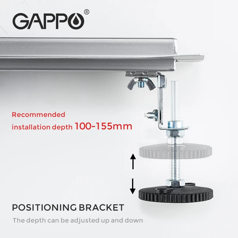 Gappo bath oucorner stainless steel floor drain cover strainer tile insert floor drain trap Floor Drain G85007-2