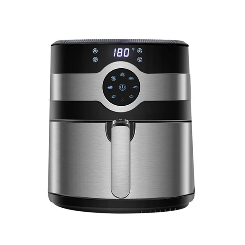 Electric Air Fryer 8L Large Capacity Stainless Steel Smart French Fries Air Fryers