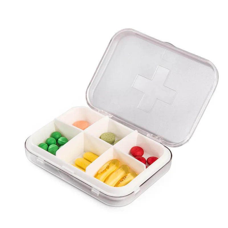Mini Portable Plastic Pill Organizer Medicine Case Pill box for Daily and Travel Use
