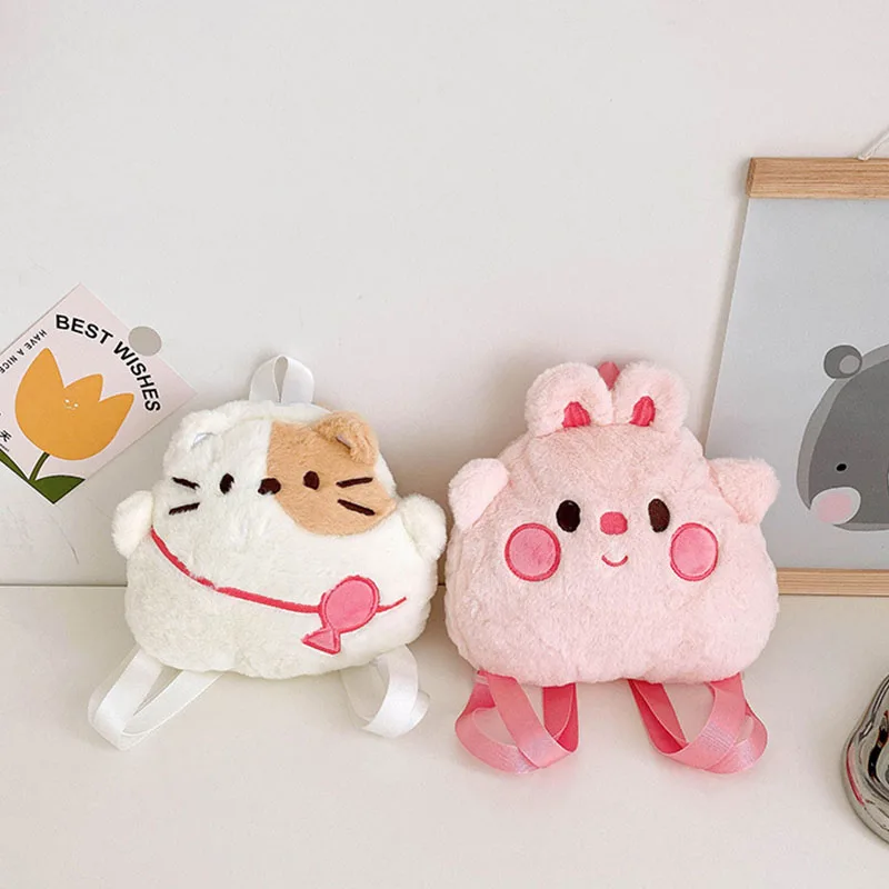 Korean version Instagram cute pig bag cartoon backpack girl heart doll chicken plush toy bag