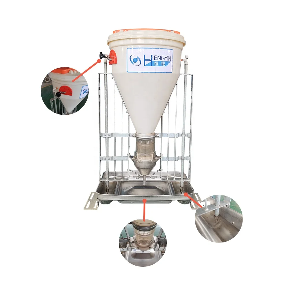 Factory direct sales of various models of PE material pig dry and wet feeders