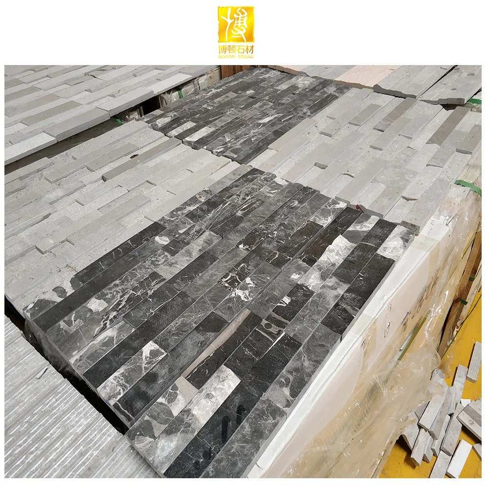 Grey Nature Culture Decorative Stone Modern Wall Panels Cladding Tiles Exterior Veneer Building Stone Cladding
