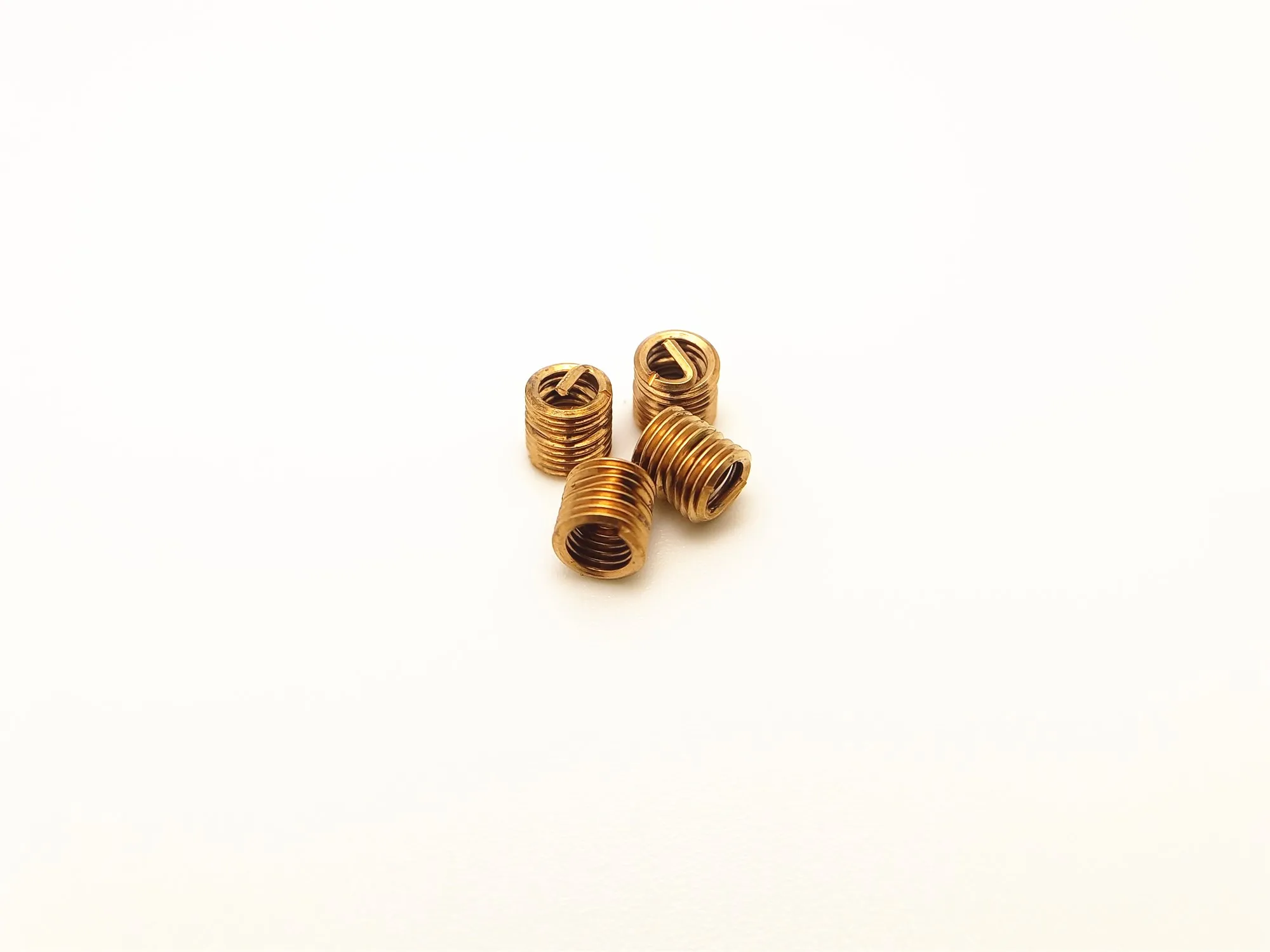 M4*0.7 Phosphor Bronze Wire Thread Insert Non-Magnetic Copper Brace Sheath Made of Steel and Stainless Steel