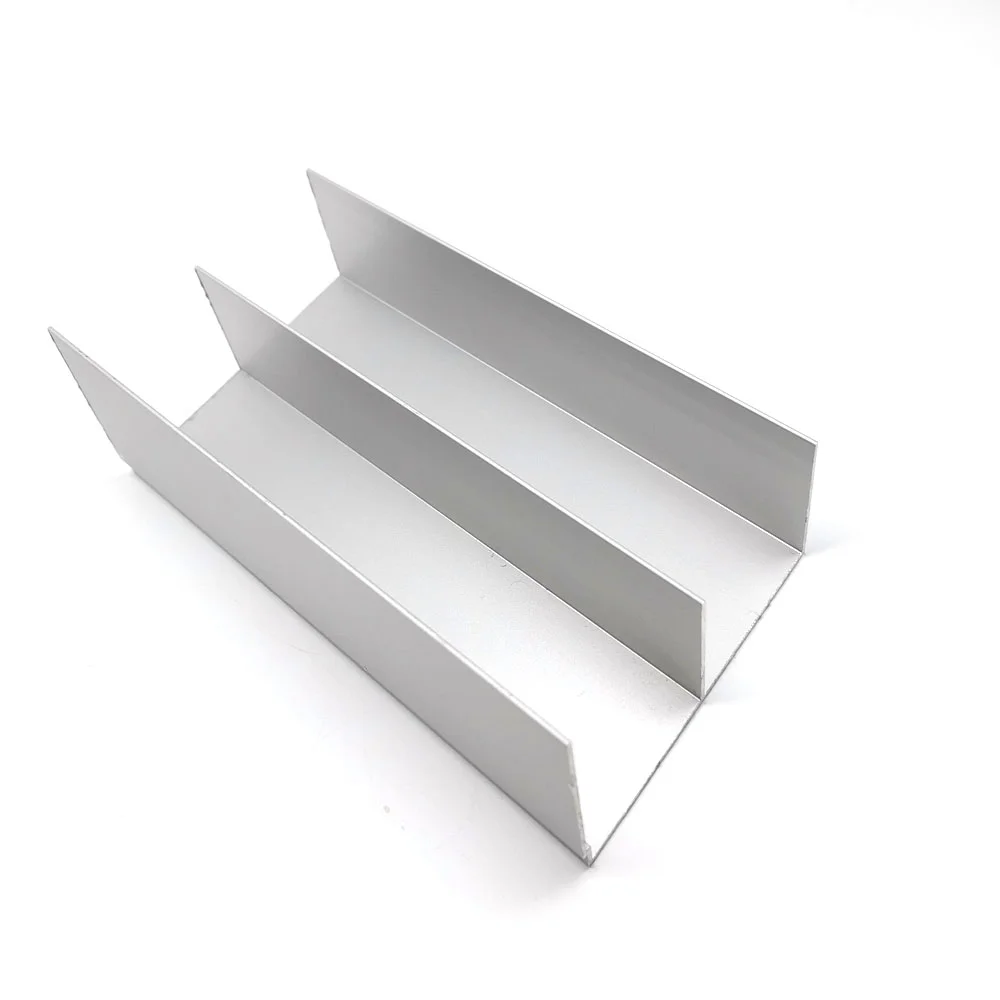 
Top Track Silver Aluminum Sliding Wardrobe door Profile Double Track wardrobe sliding door aluminium profile 