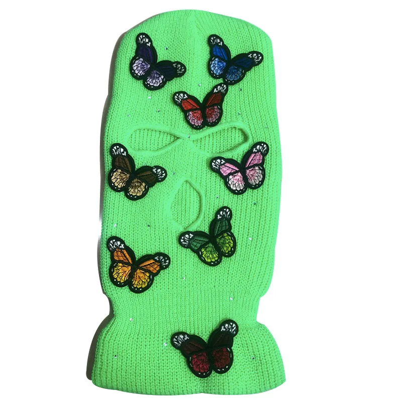 Designer Ski Mask Three Hole Custom design your own ski mask Full Face Beanie For Outdoors Butterfly