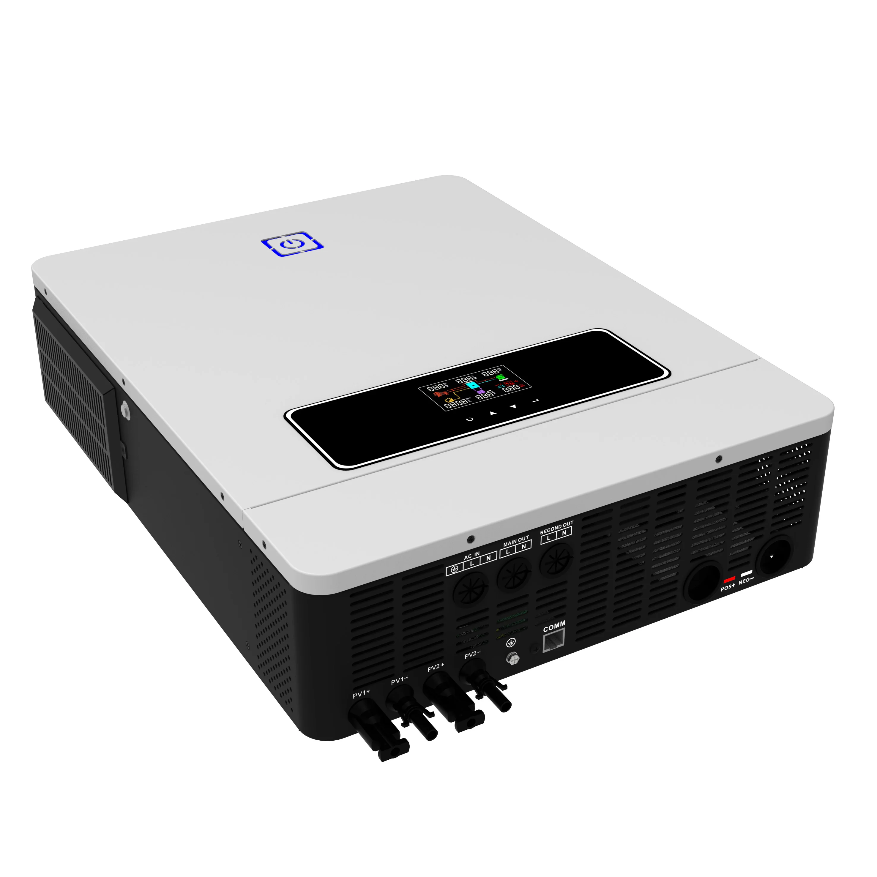 7KW 8KW 10KW 48V Pure Sine Wave Hybrid Inverter Double MPPT On/Off Grid Solar Inverter For Solar Energy System