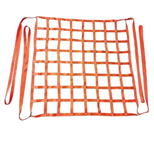 Wholesale Price Cargo Lifting Net Heavy Duty Webbing Cargo Net Polyester Flat Polyester Sling Hoisting Nets