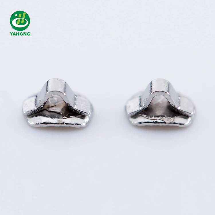 Dental teeth accessory direct bond eyelet rectangular base lingual buttons clamp