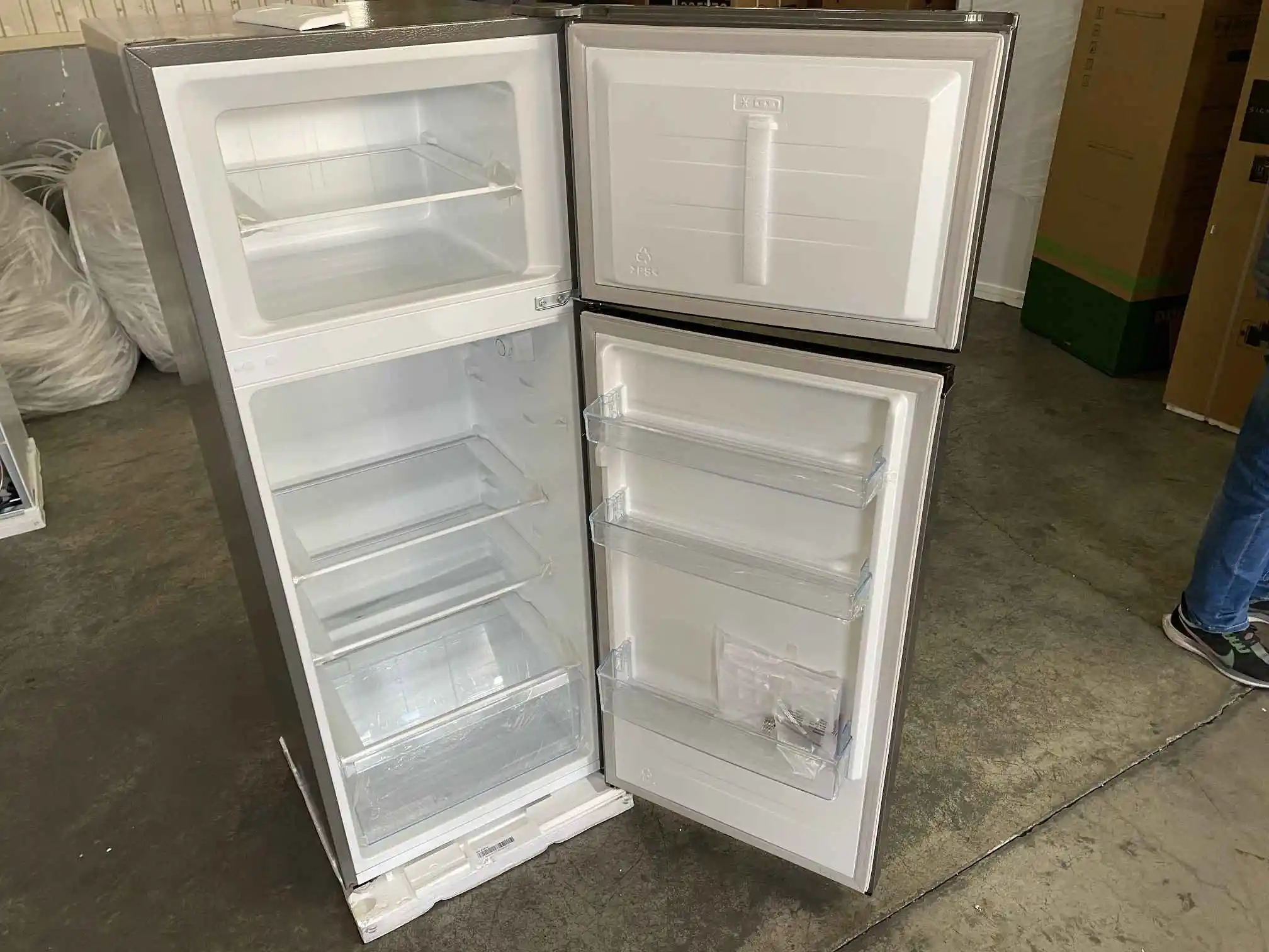 Smad 205L Mini Dorm Apartment Double Door Top Freezer Refrigerators Fridges