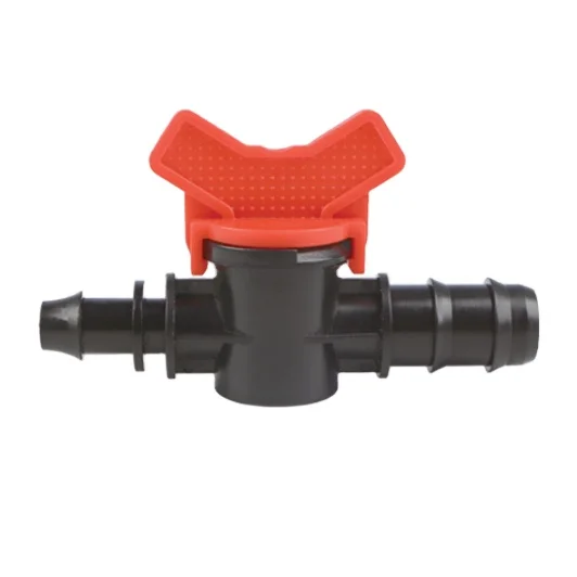 gardenfarm irrigation system POM barb offtake mini valve for LDPE pipe drip pipe
